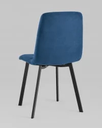 Стул Оливер Скуаре велюр Синий / Oliver Square